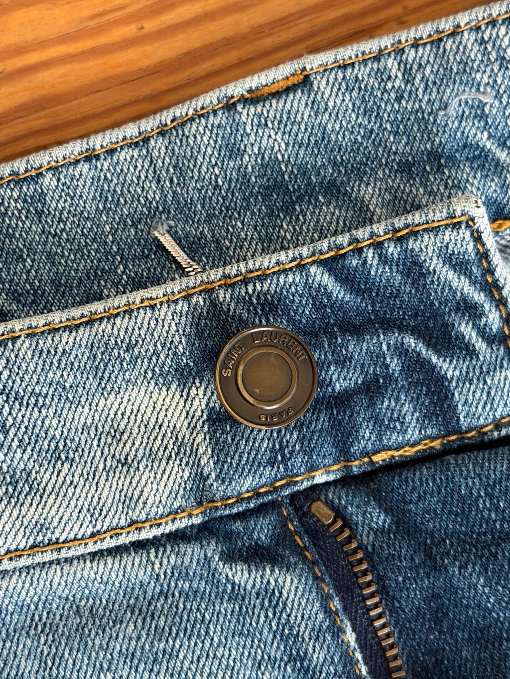 Saint Laurent SS16 Electric Surf Sound Crash Jeans