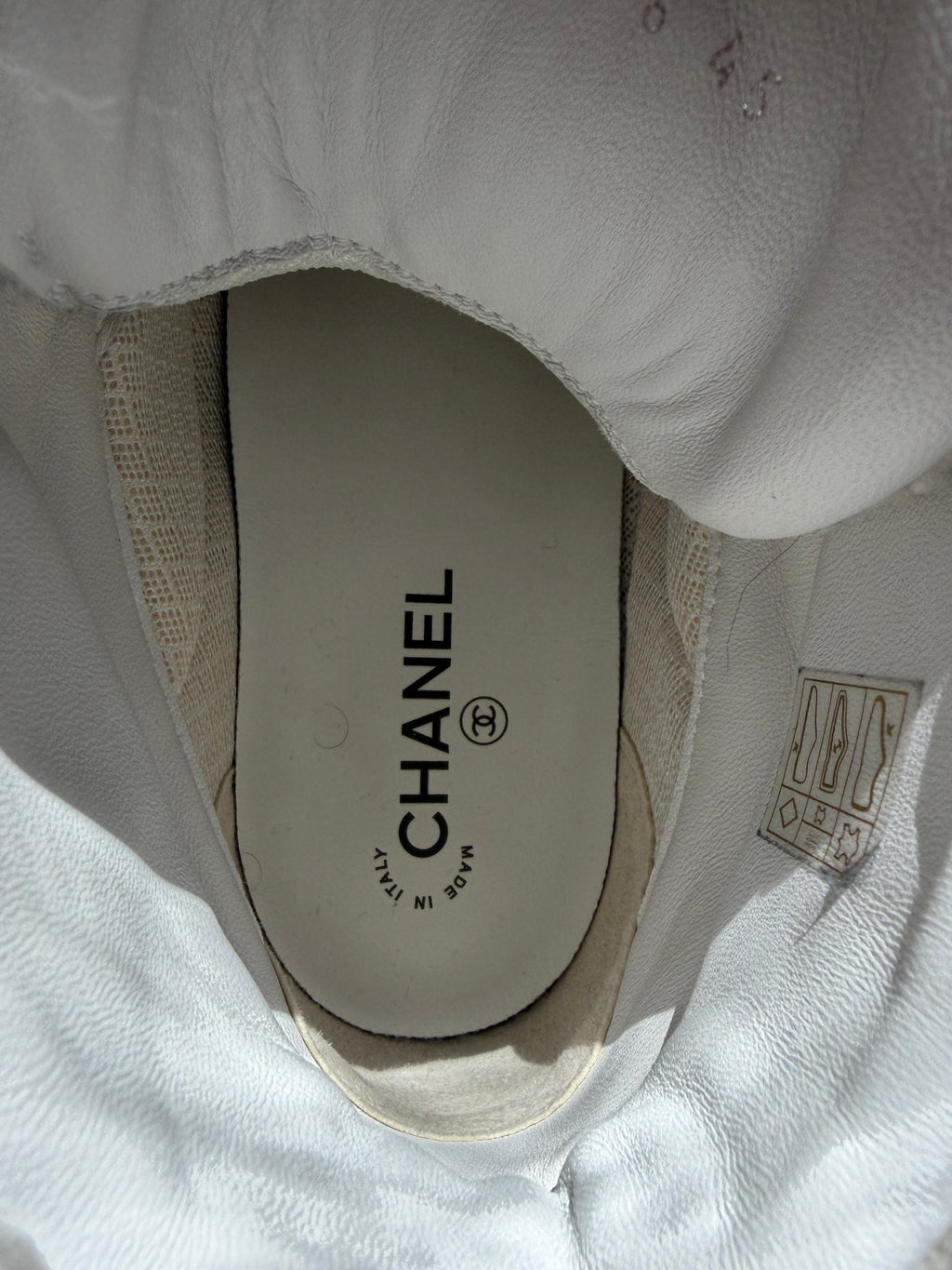 Chanel Karl Lagerfeld Shearling High top shoes