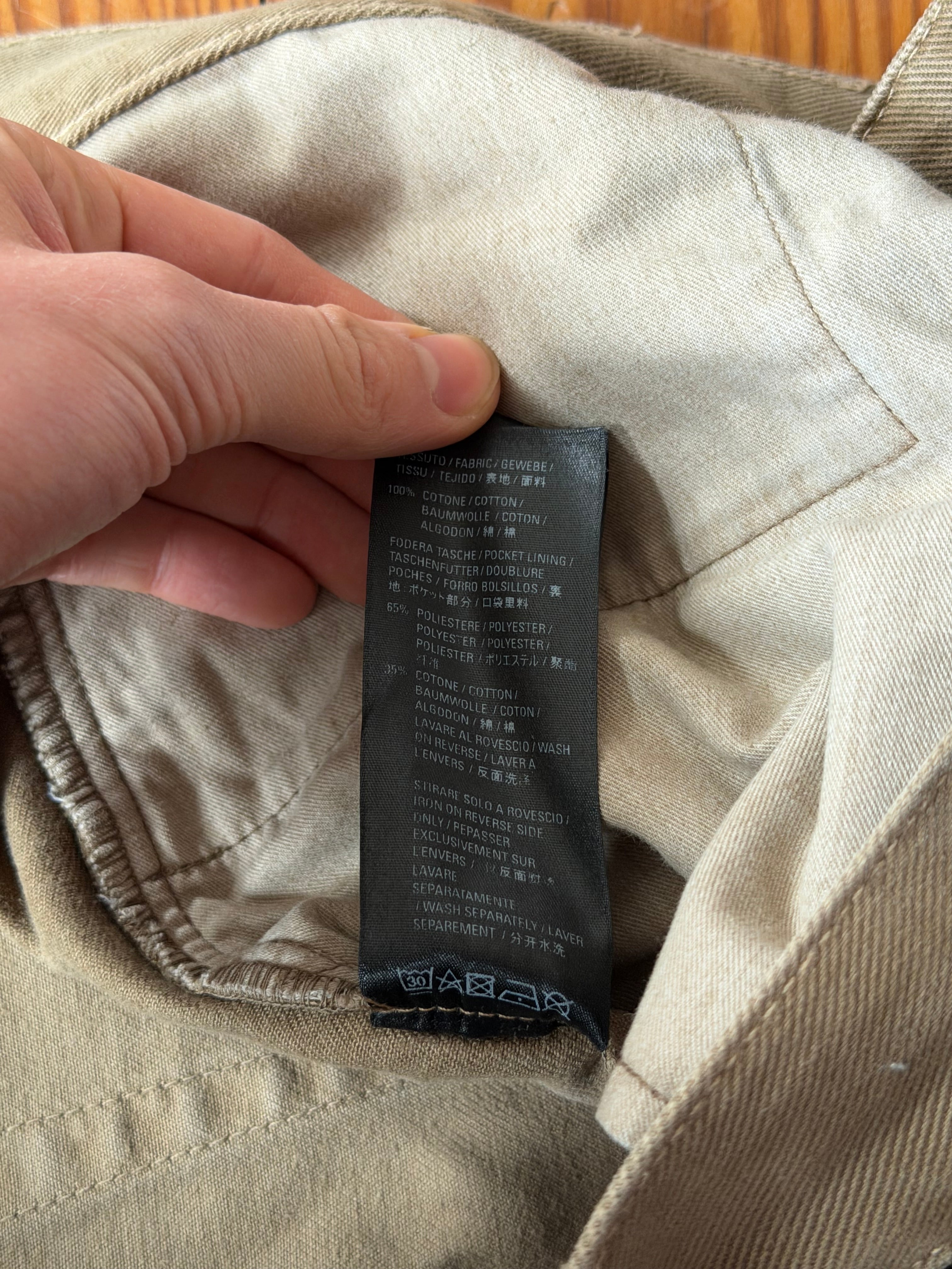 Balenciaga brown distressed straight jeans