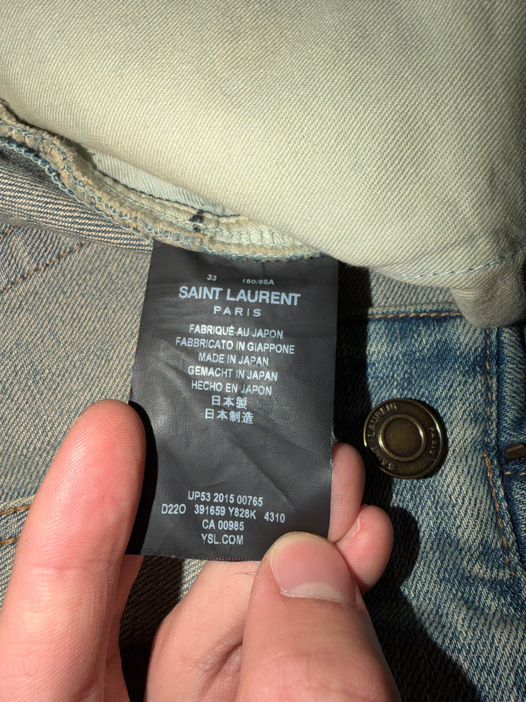 Saint Laurent 2015 Crash Jeans