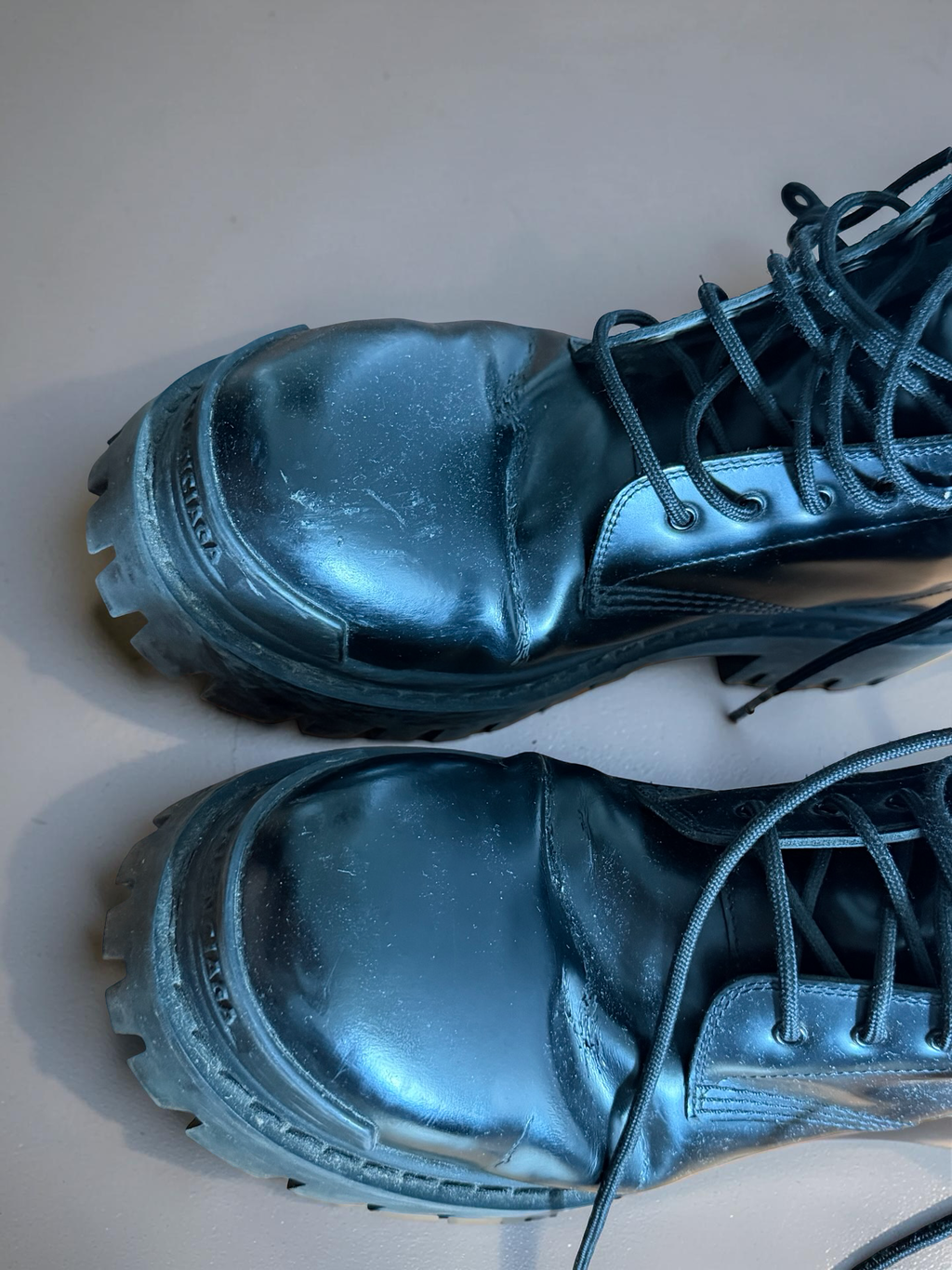 Balenciaga Leather Strike Boots