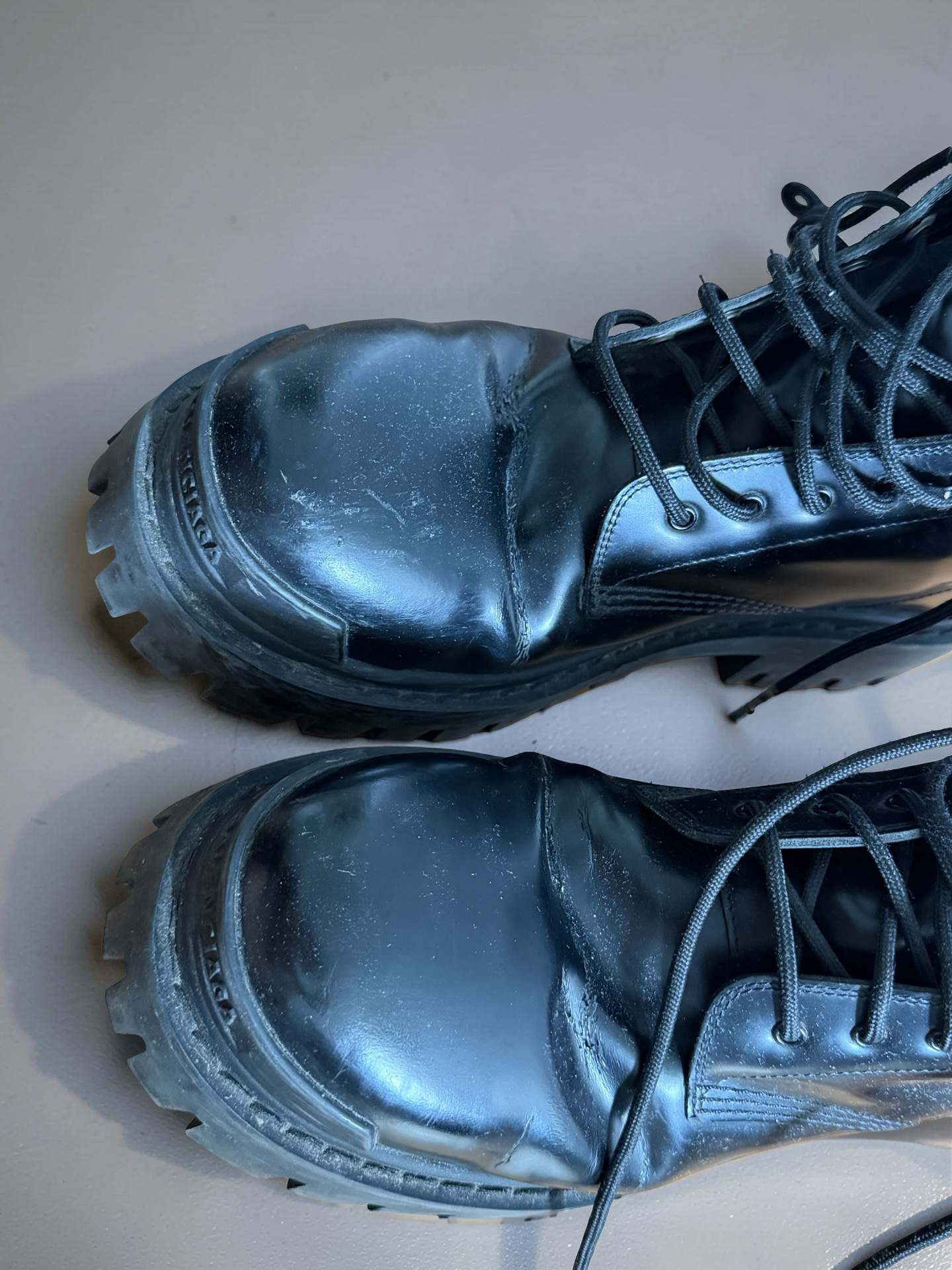 Balenciaga Leather Strike Boots