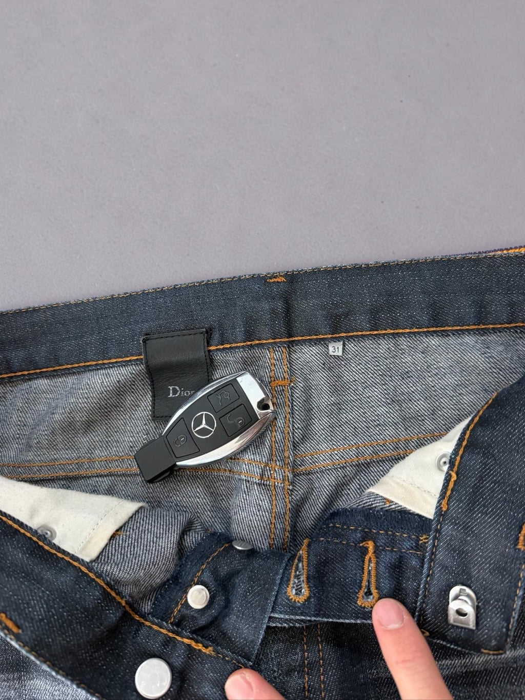 Dior Homme SS10 Coated / Waxed Jeans Kris Van Assche