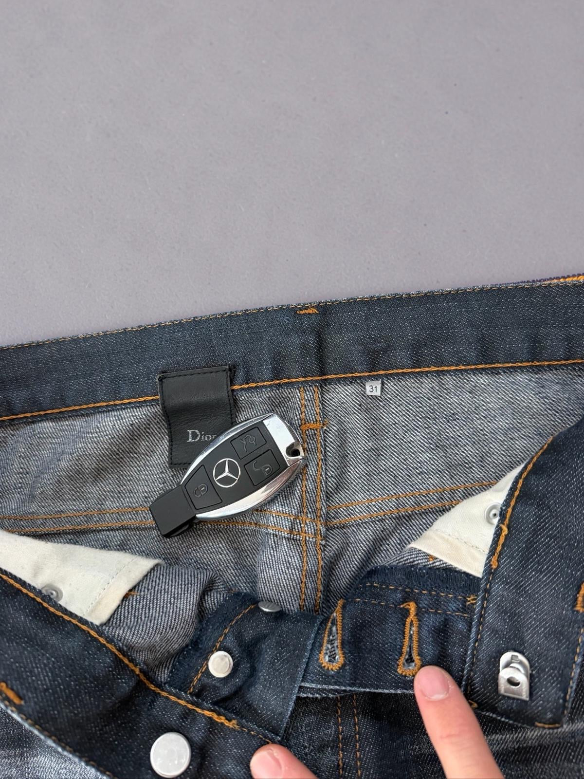 Dior Homme SS10 Coated / Waxed Jeans Kris Van Assche