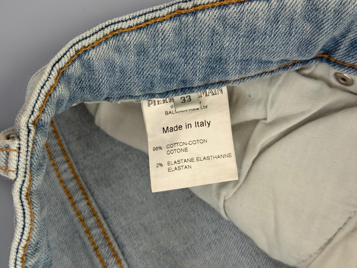 Balmain distressed biker Jeans