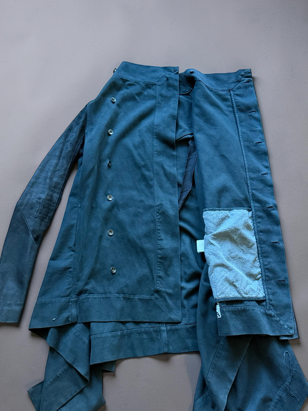 Rick Owens Asymetric coat