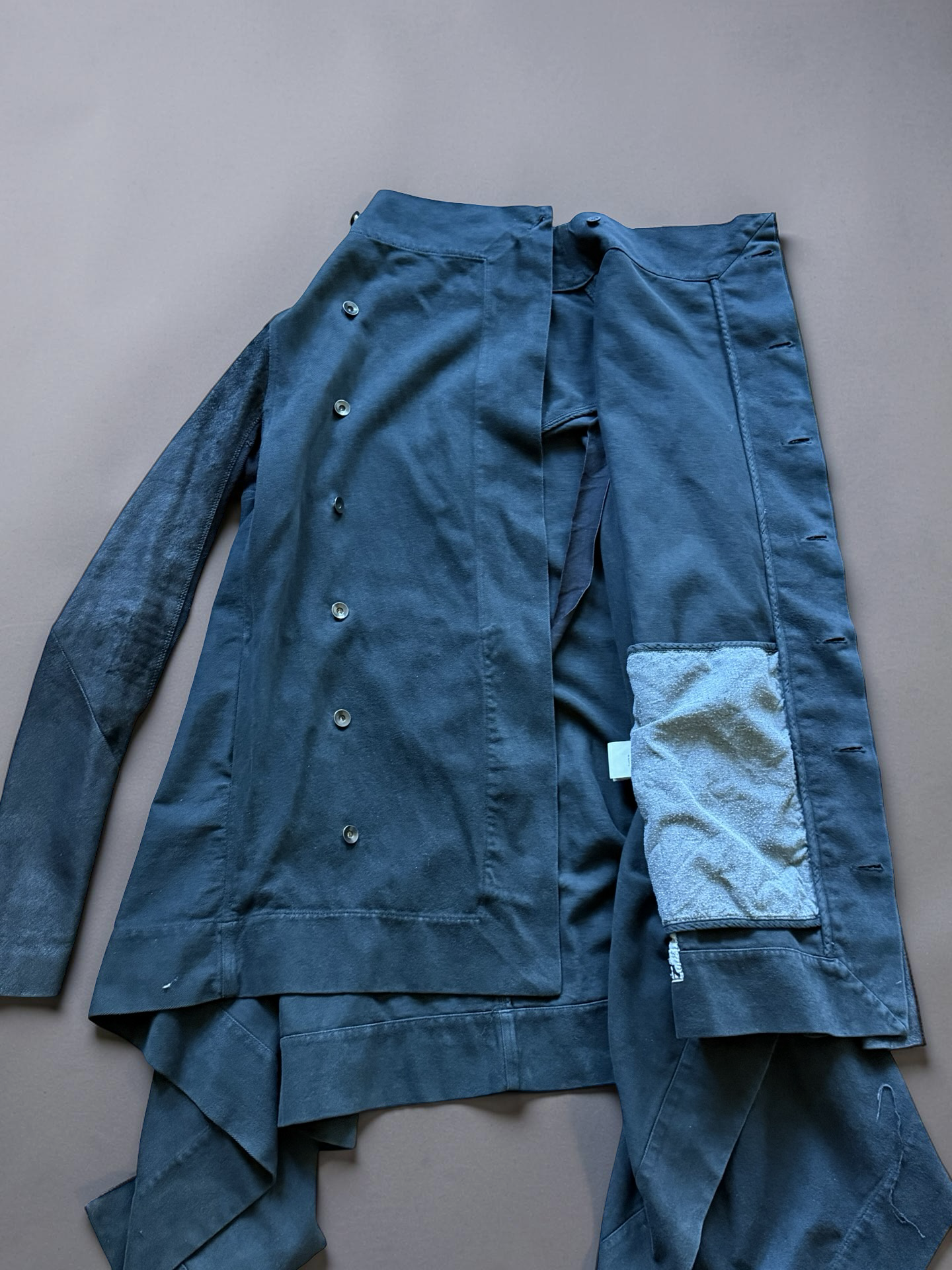 Rick Owens Asymetric coat
