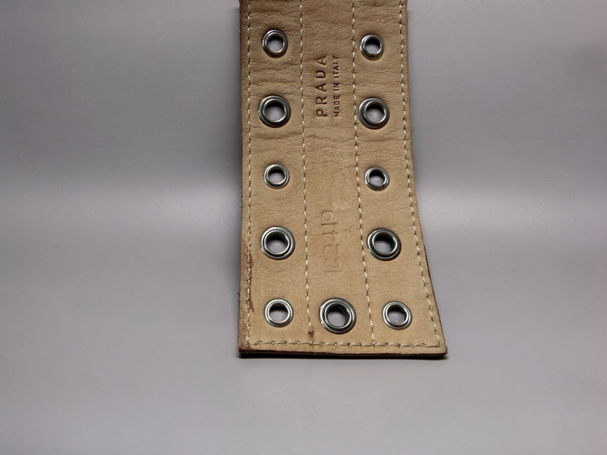 Prada studded Wildleather Belt