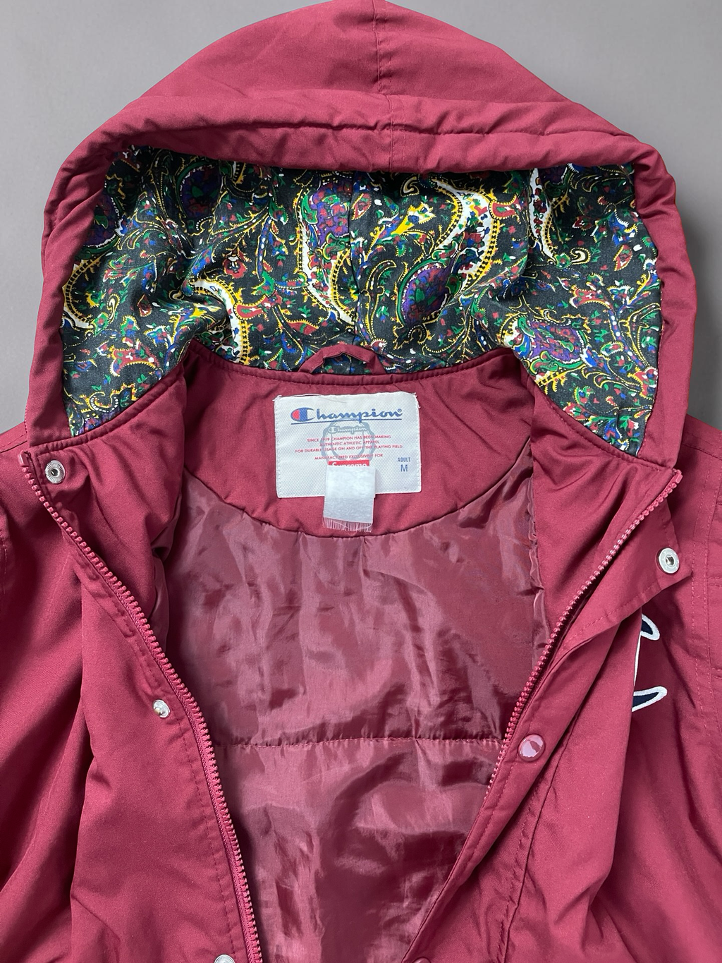 Supreme x Champion Bomber Jacket Dark red