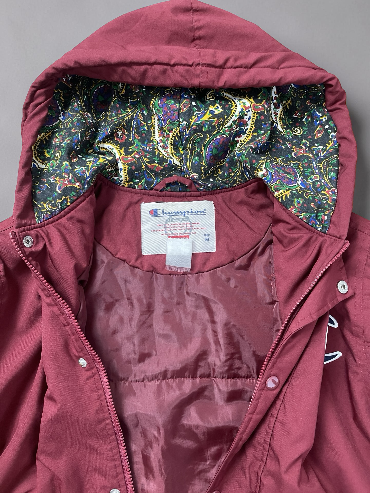 Supreme x Champion Bomber Jacket Dark red