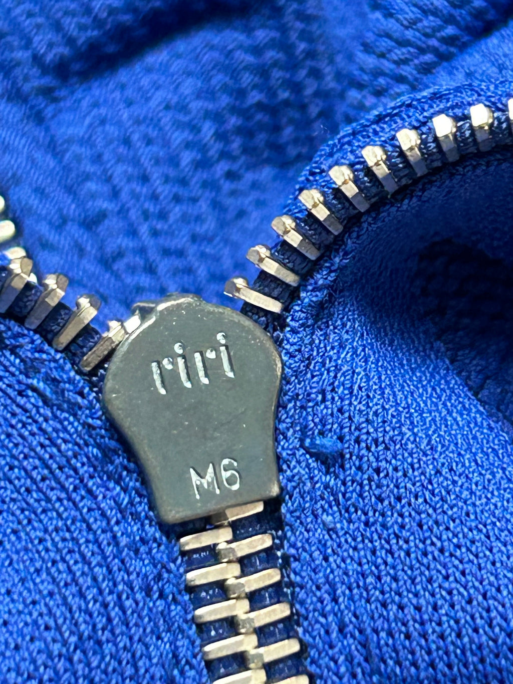 Balenciaga blue knit zip up