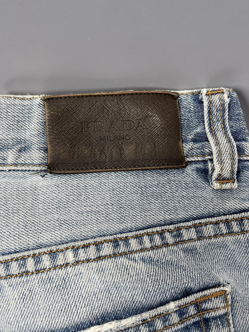 Prada Clawmark ice wash Jeans