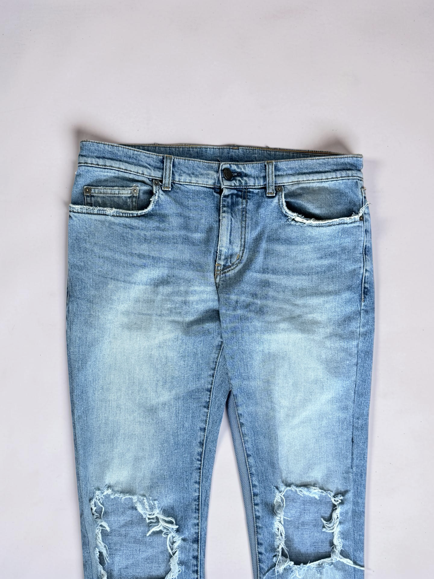 Saint Laurent SS16 Electric Surf Sound Crash Jeans