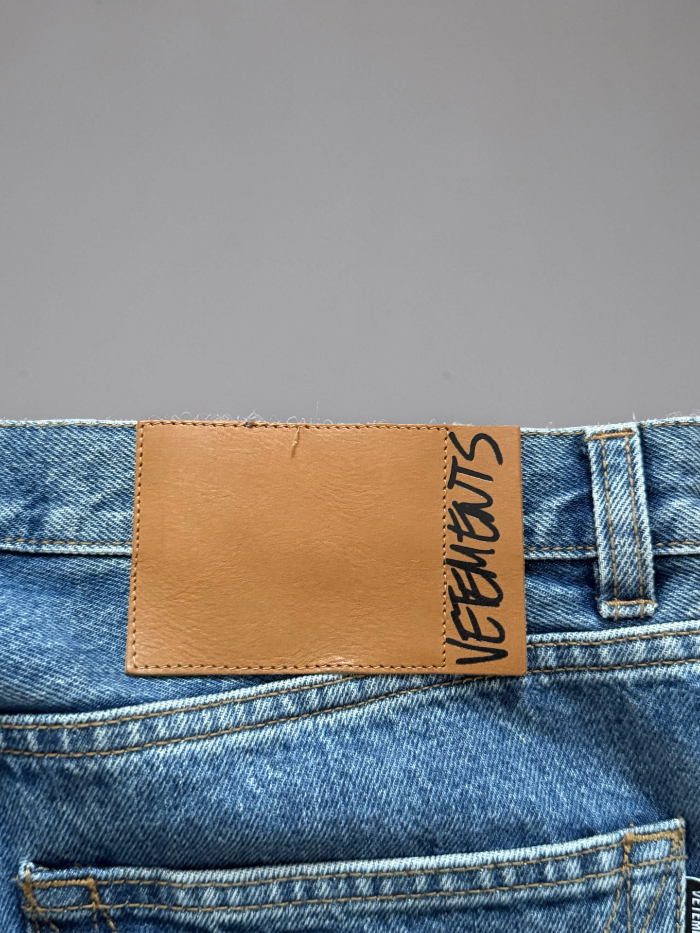 Vetements 3 Stripe Jeans straight baggy fit