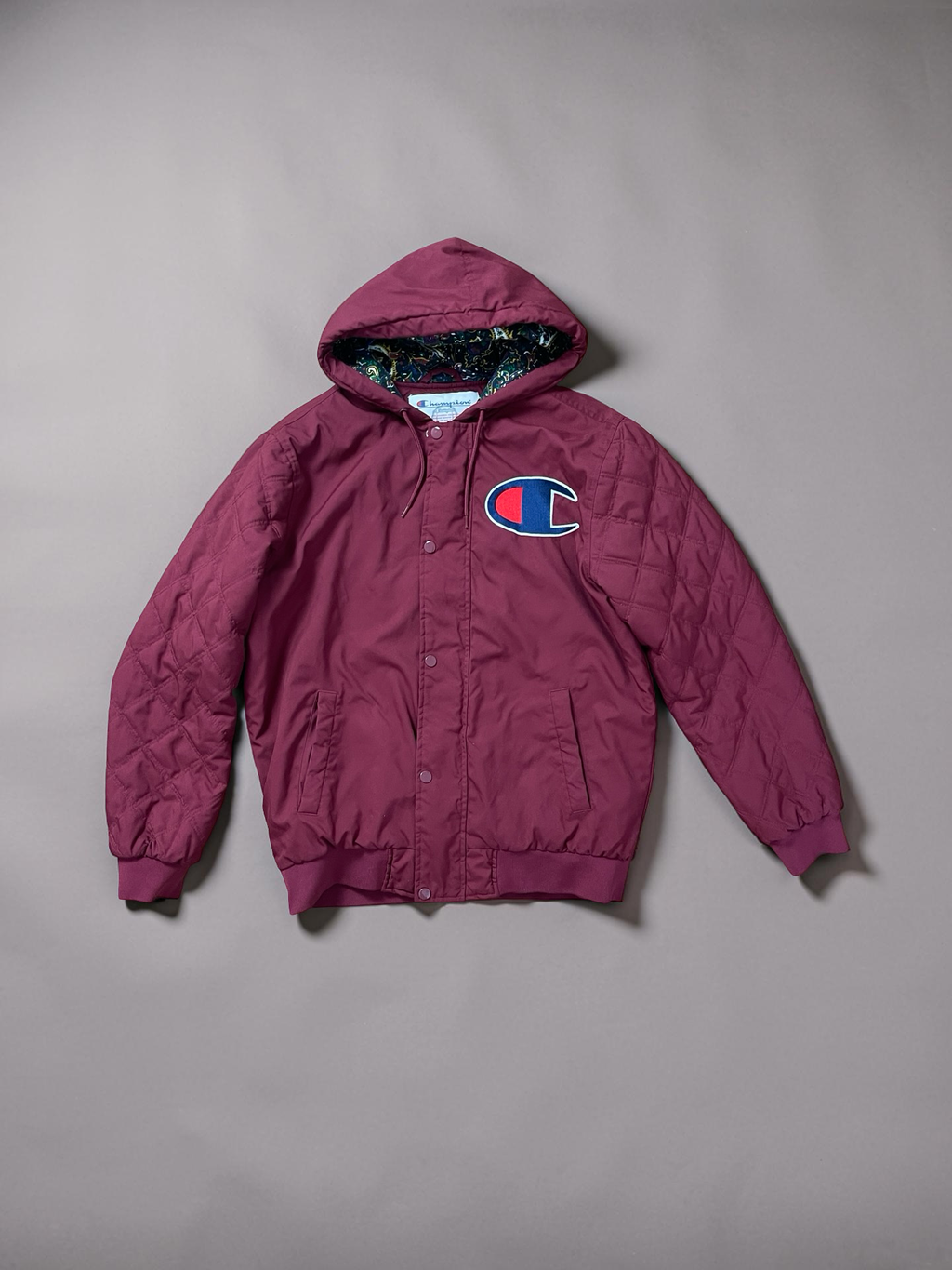 Supreme x Champion Bomber Jacket Dark red