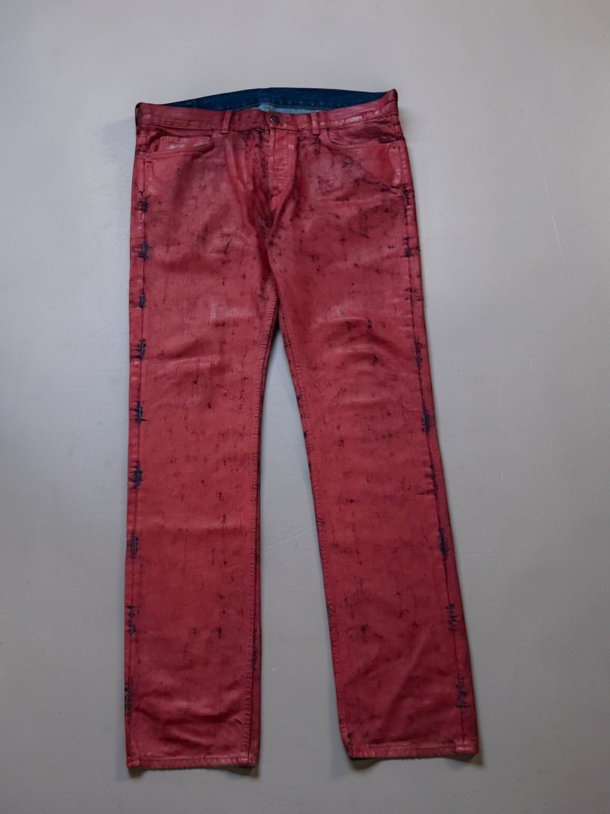 Margiela x H&M Red painted Jeans