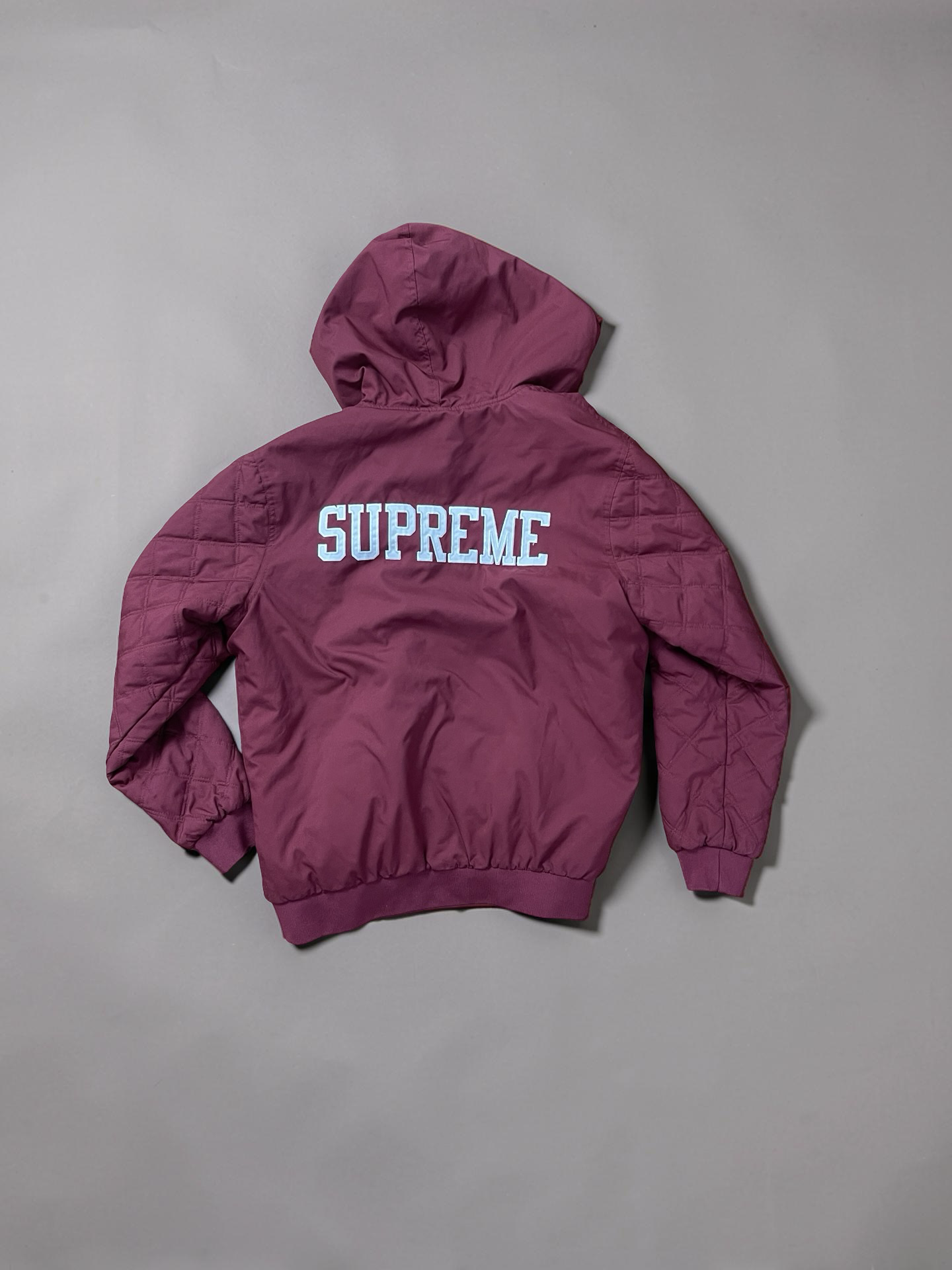 Supreme x Champion Bomber Jacket Dark red