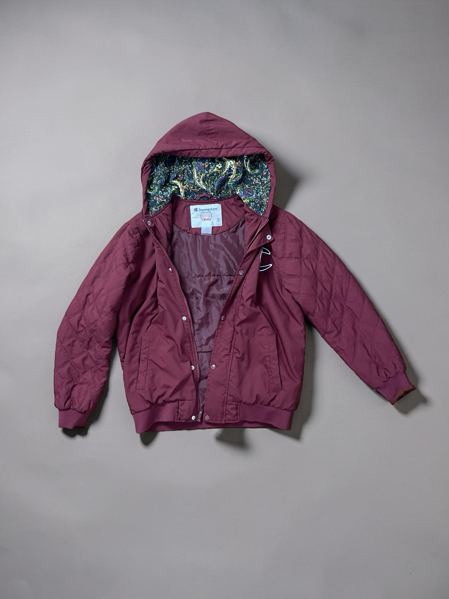 Supreme x Champion Bomber Jacket Dark red
