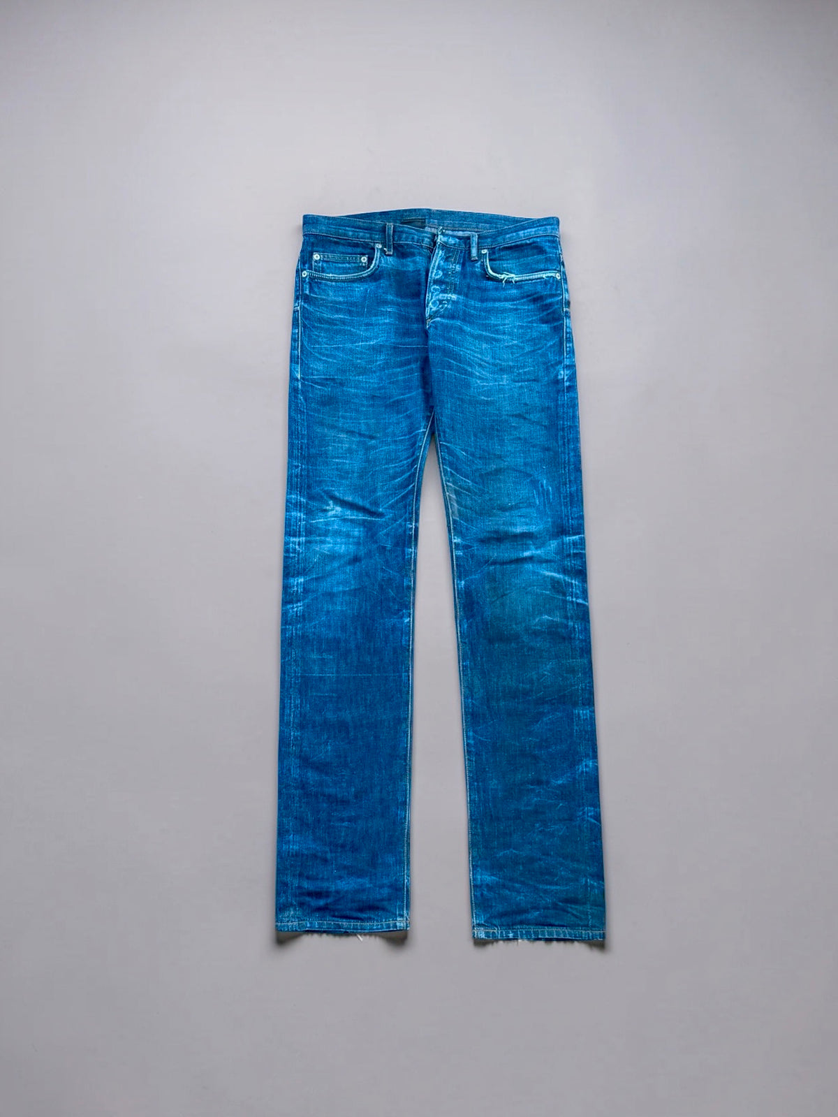 Dior Homme SS03 “ Follow me “ waxed clawmark jeans