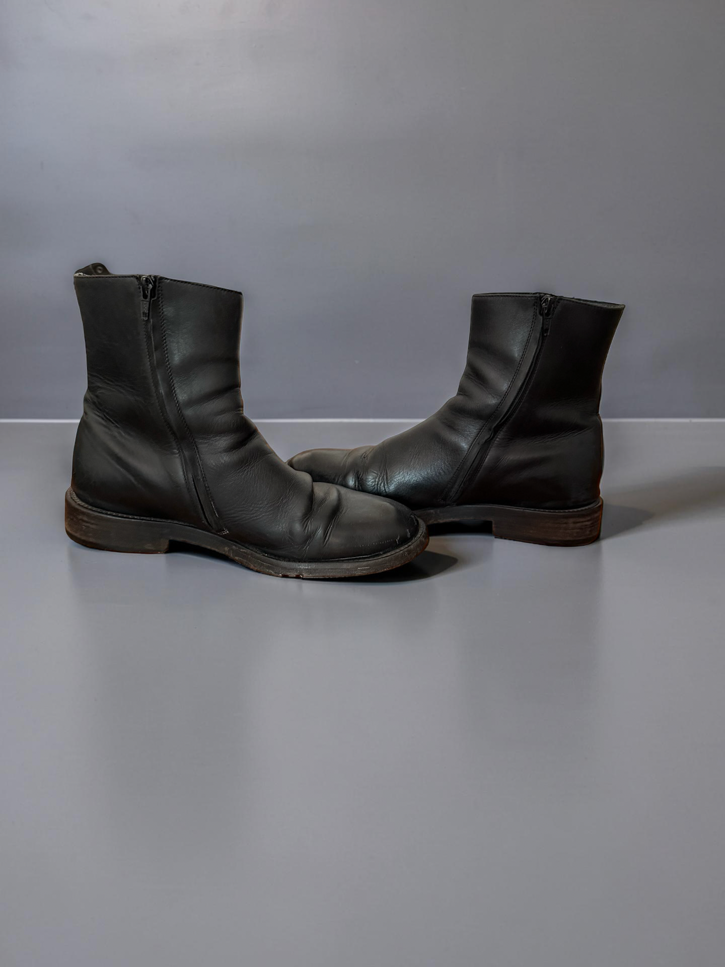 Balenciaga Logo Leather Boots