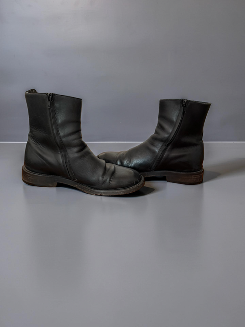 Balenciaga Logo Leather Boots
