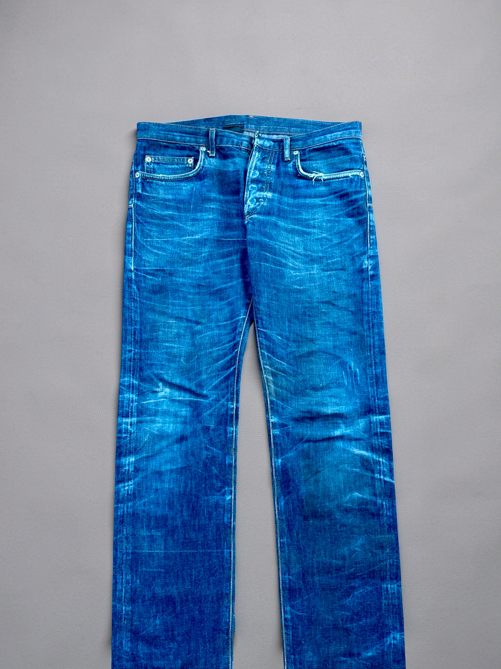 Dior Homme SS03 “ Follow me “ waxed clawmark jeans