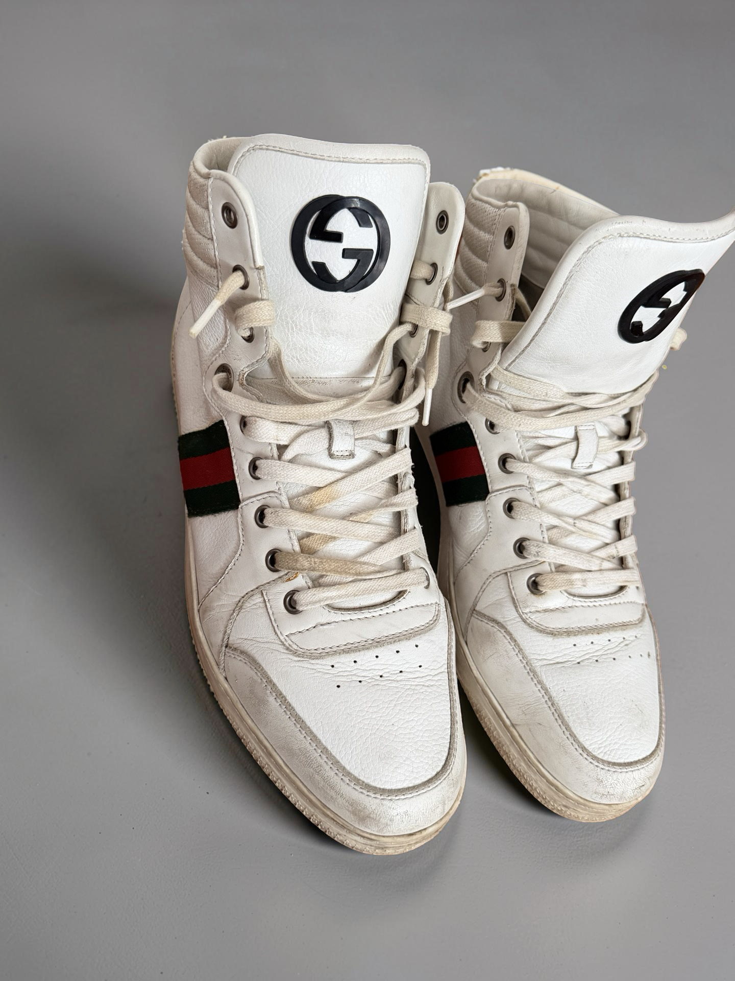 Gucci White Hightops