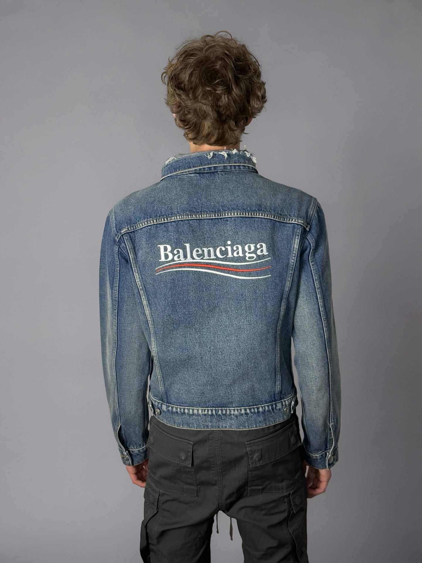 Balenciaga Political Campaing Jeans Jacket