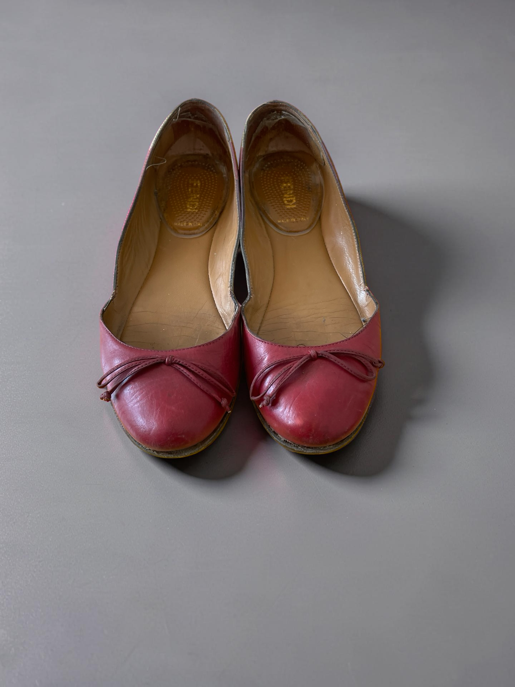 Fendi Ballerinas Bordeaux