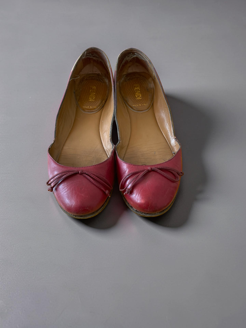 Fendi Ballerinas Bordeaux
