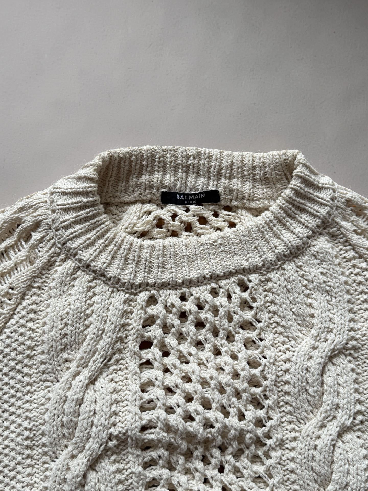 Balmain Cable knit sweater