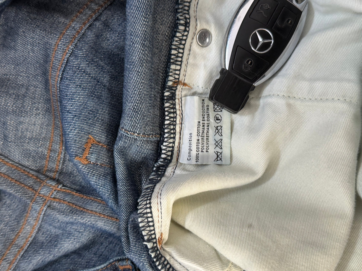 Dior Homme SS03 “ Follow me “ waxed clawmark jeans