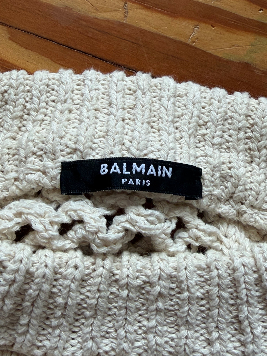 Balmain Cable knit sweater