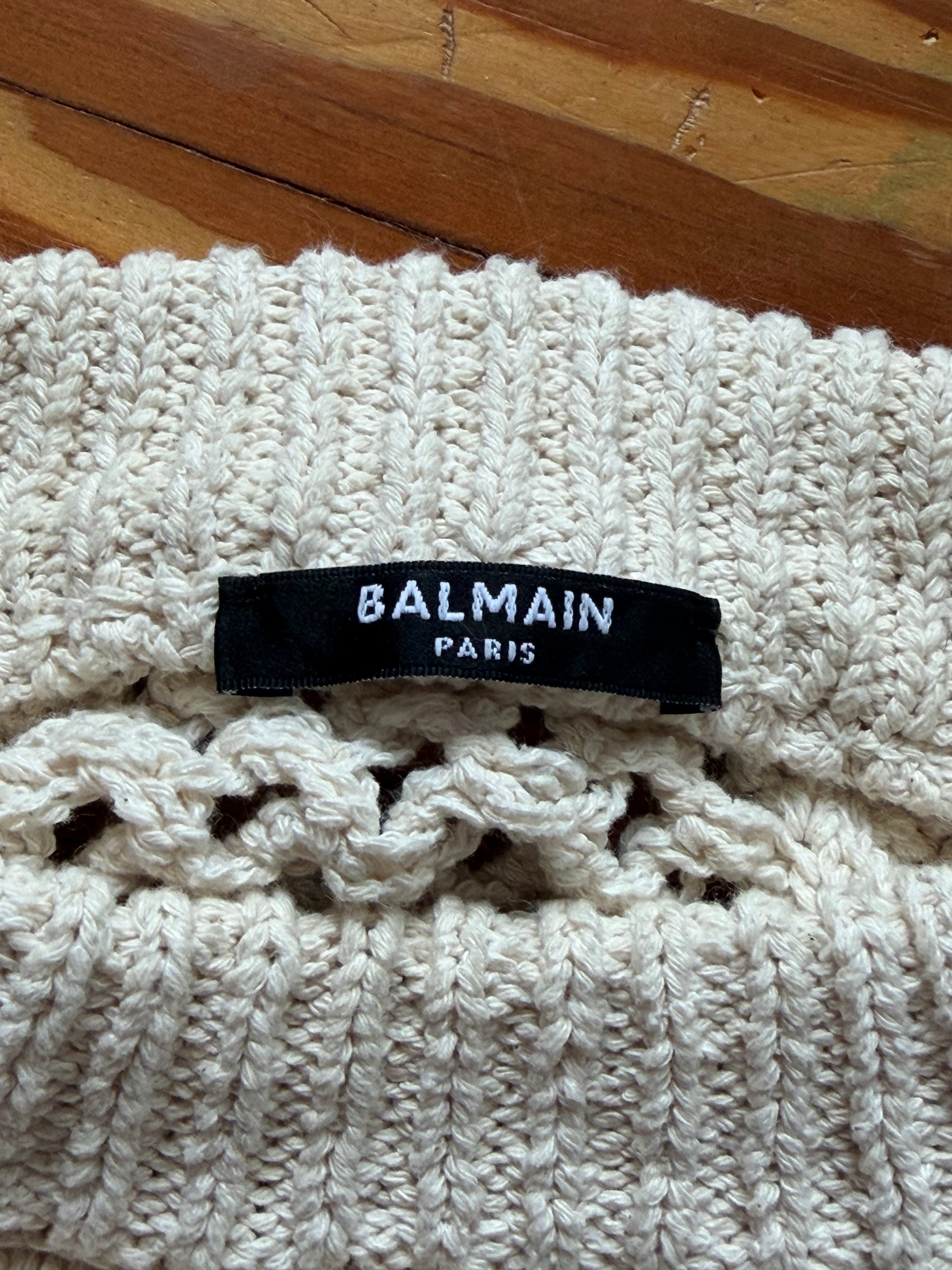 Balmain Cable knit sweater