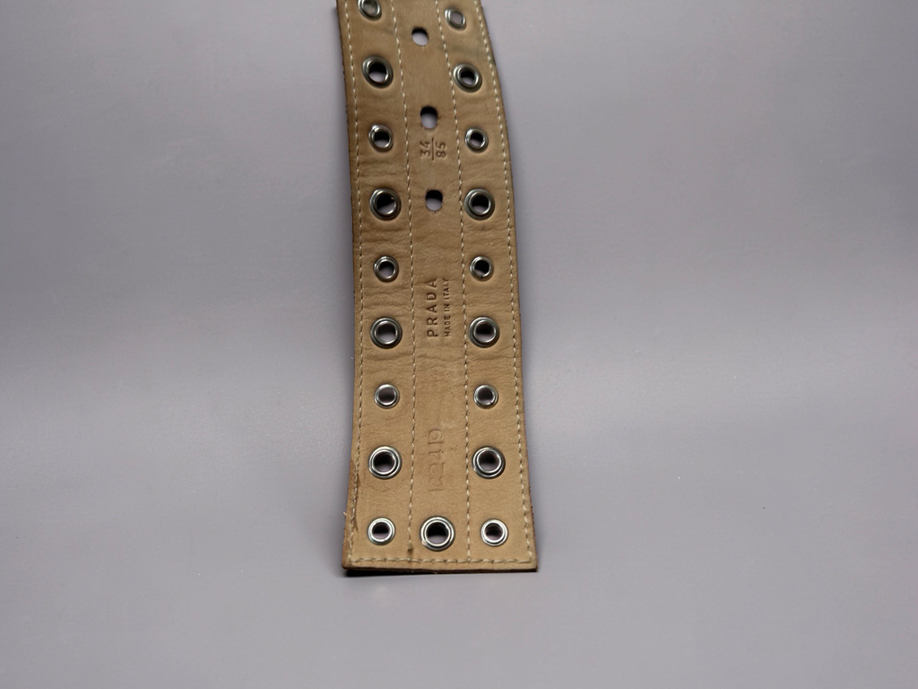 Prada studded Wildleather Belt