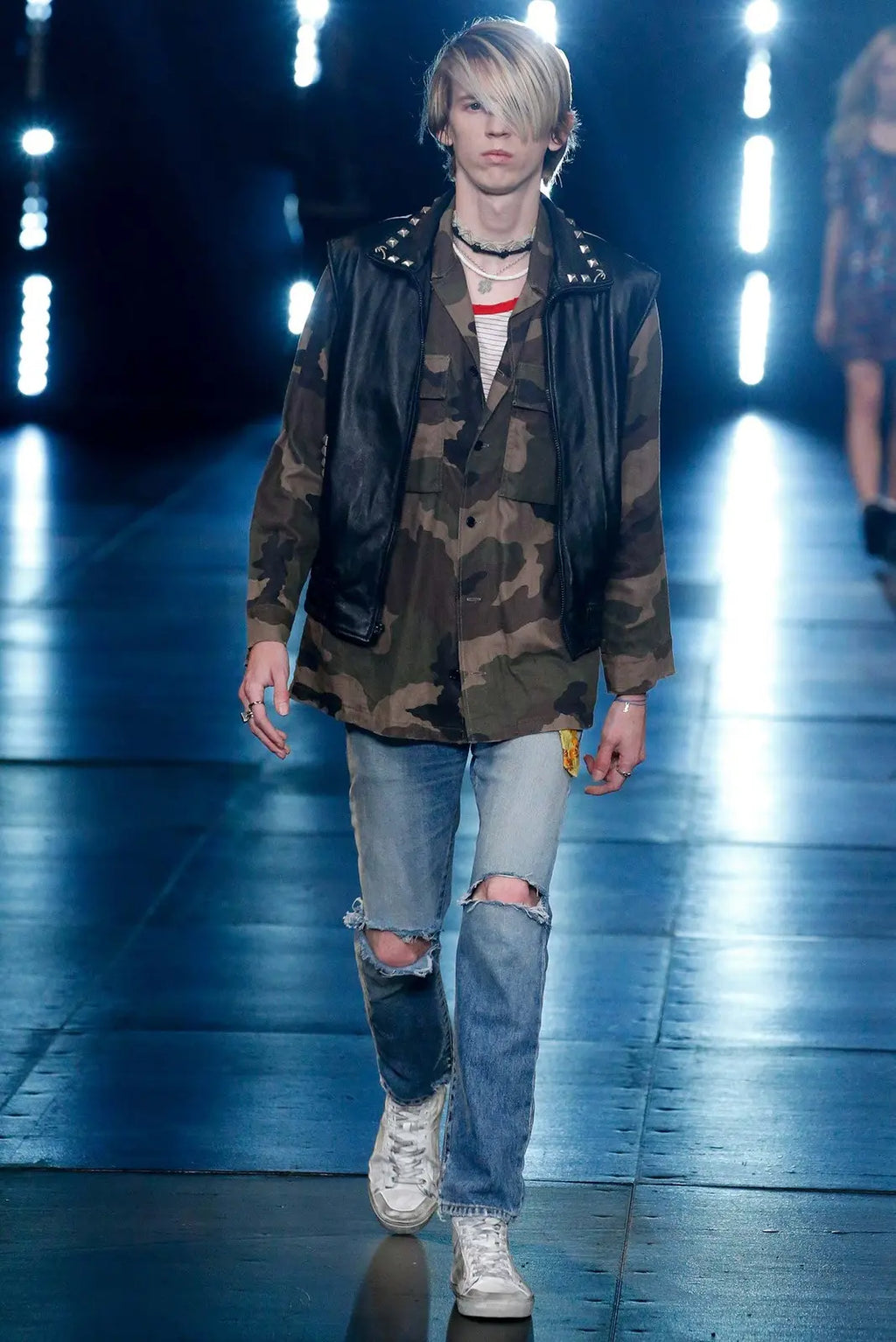 Saint Laurent SS16 Electric Surf Sound Crash Jeans