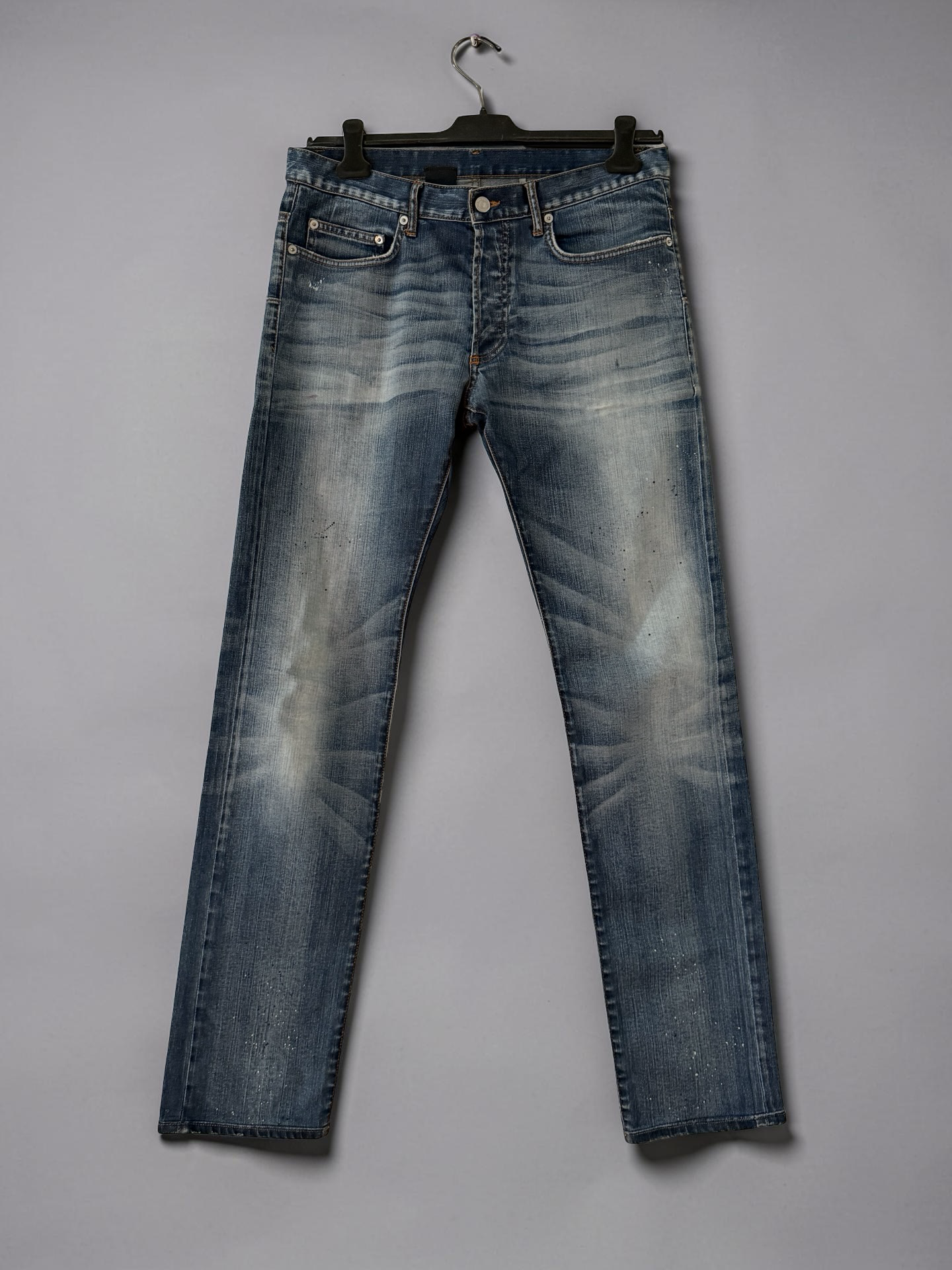 Dior SS08  „under my Car“ paint splatter jeans