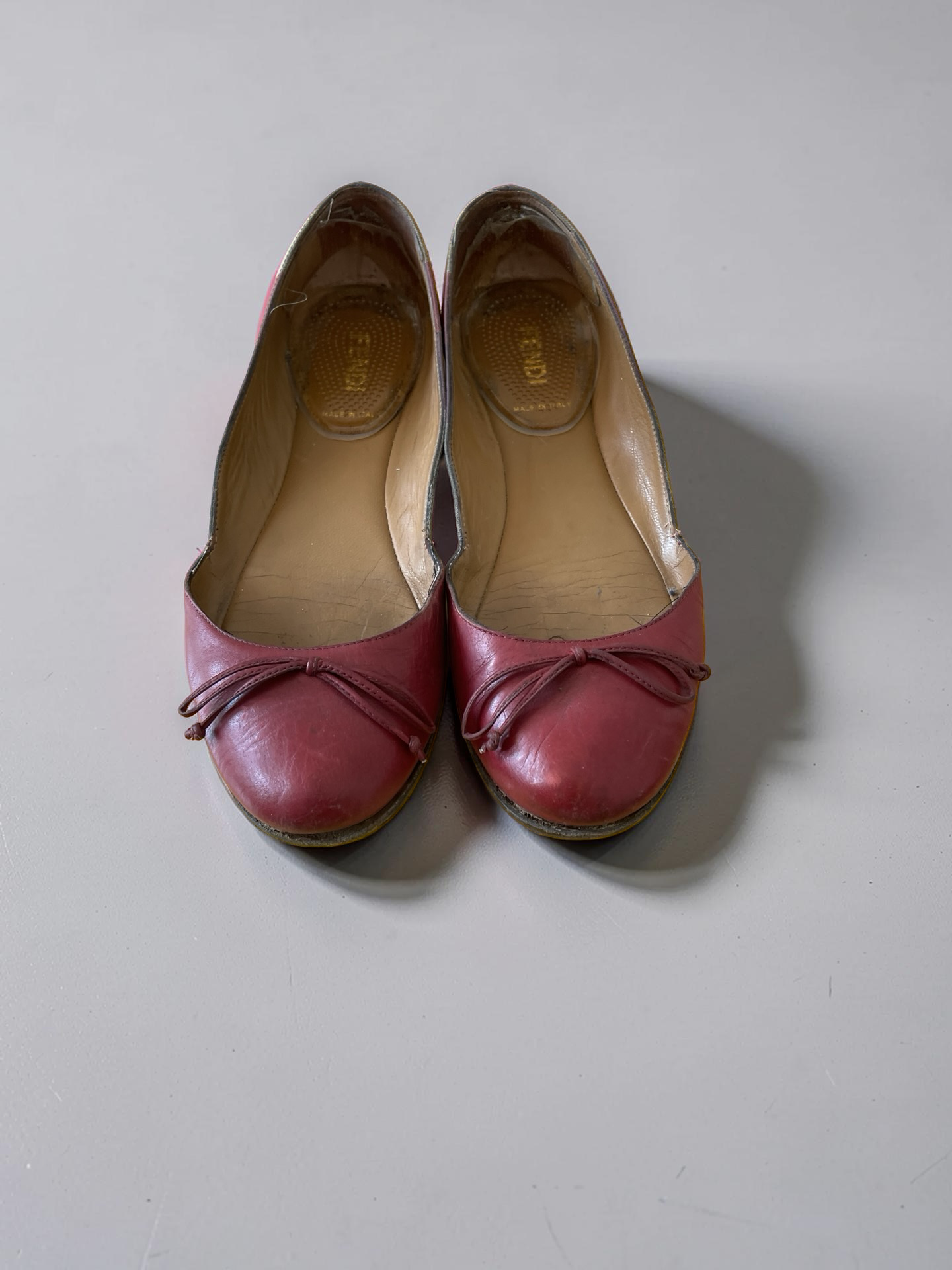 Fendi Ballerinas Bordeaux