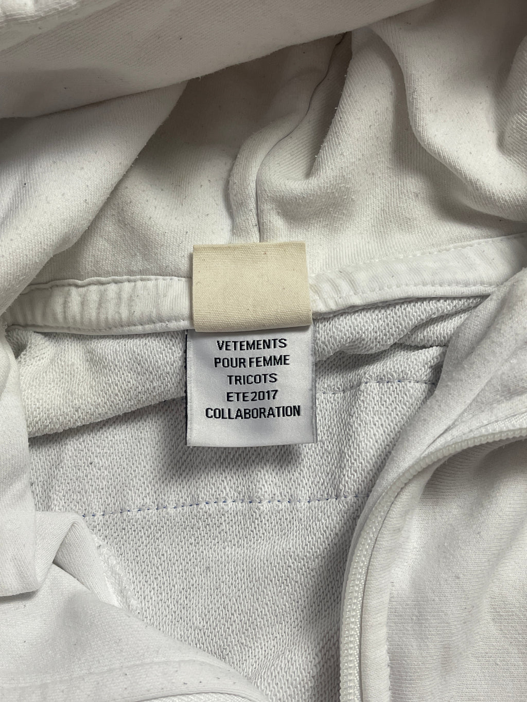 Vetements x Champion zip up hoodie