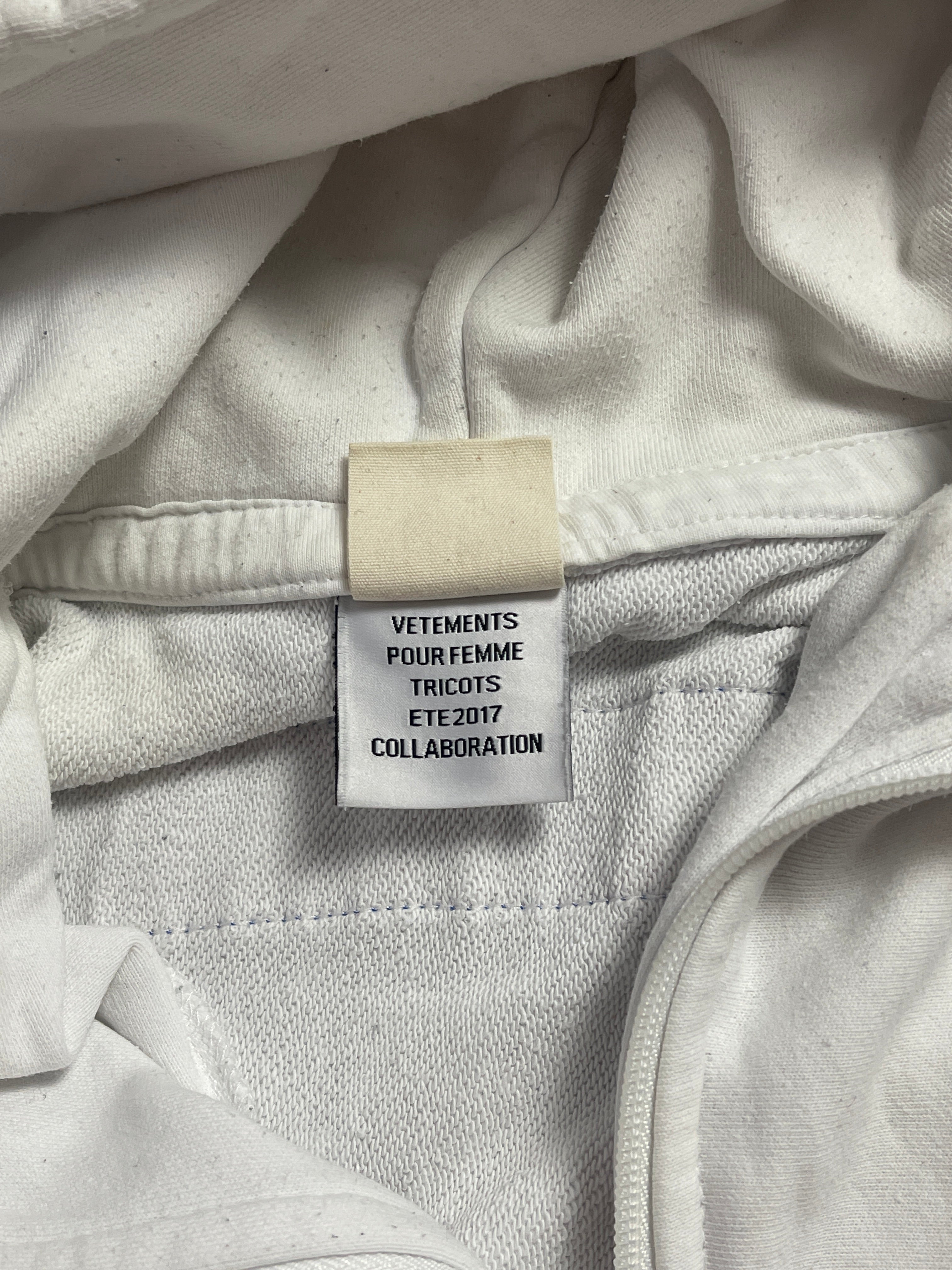 Vetements x Champion zip up hoodie