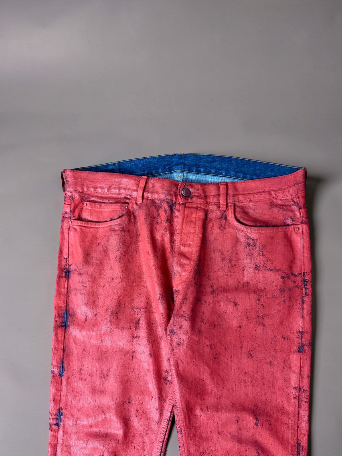 Margiela x H&M Red painted Jeans