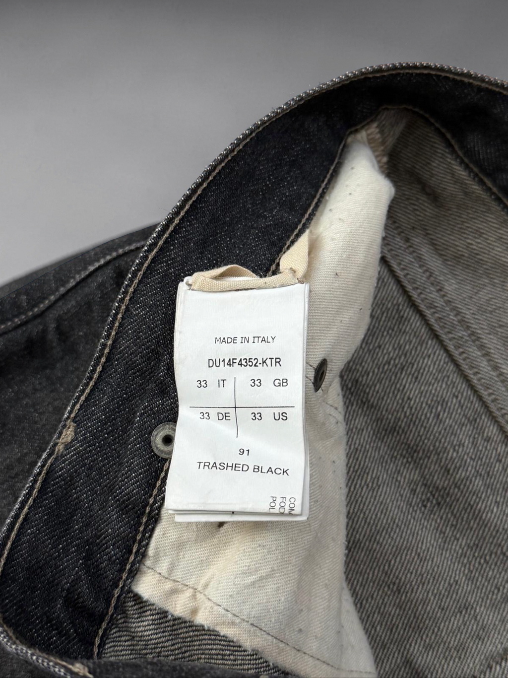 Rick Owens AW14 “Moody” Jeans