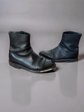 Balenciaga Logo Leather Boots
