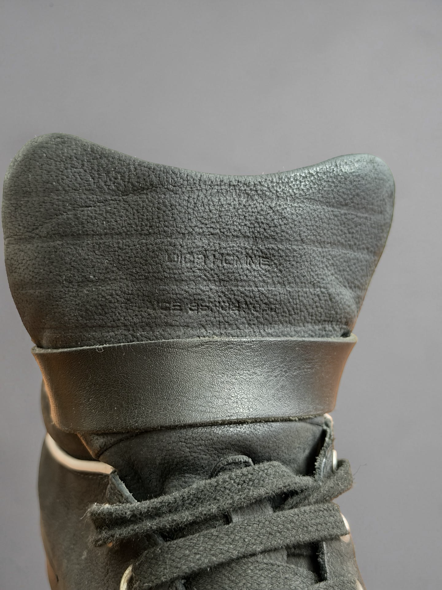 Dior Homme AW12 strap Hightop Black leather shoes