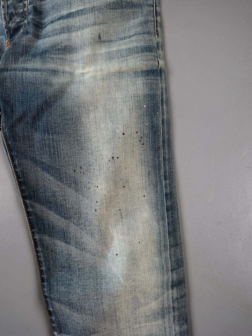 Dior SS08  „under my Car“ paint splatter jeans
