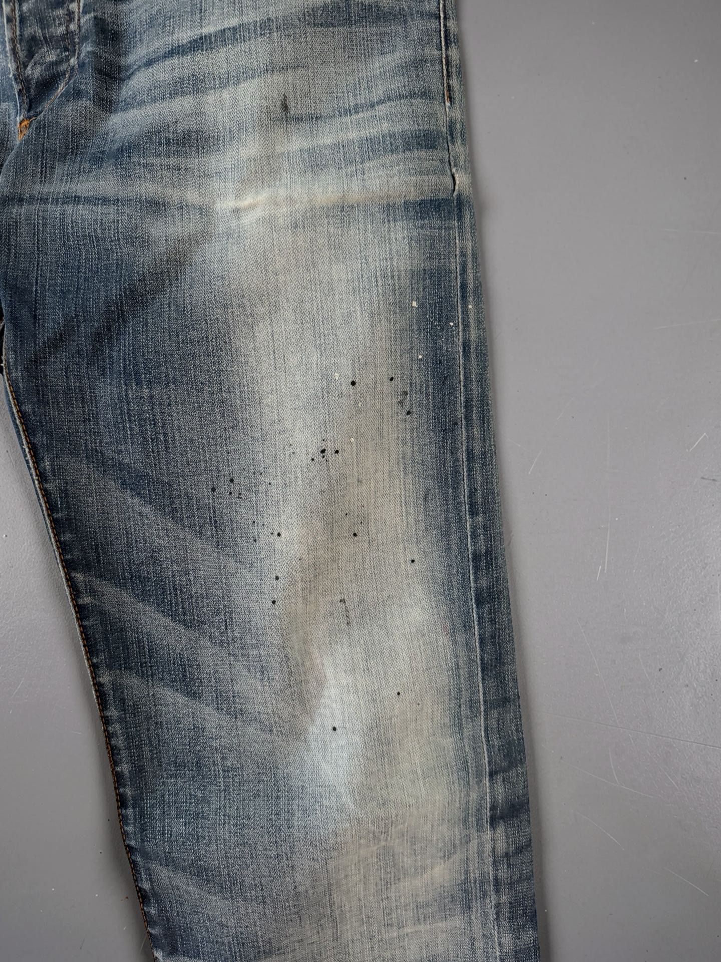 Dior SS08  „under my Car“ paint splatter jeans