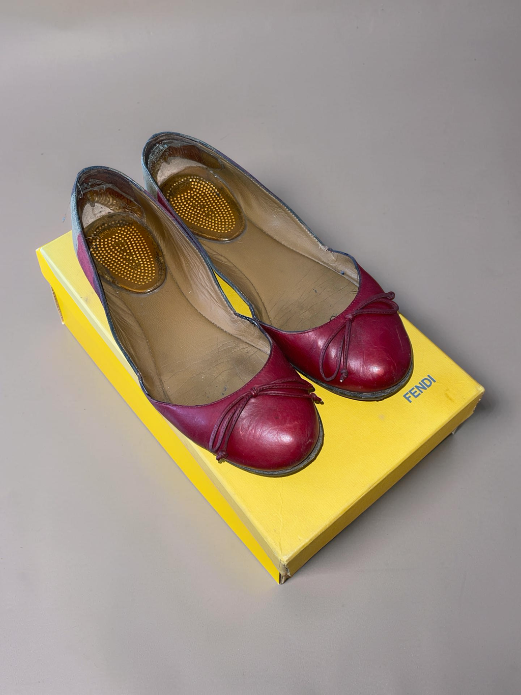 Fendi Ballerinas Bordeaux