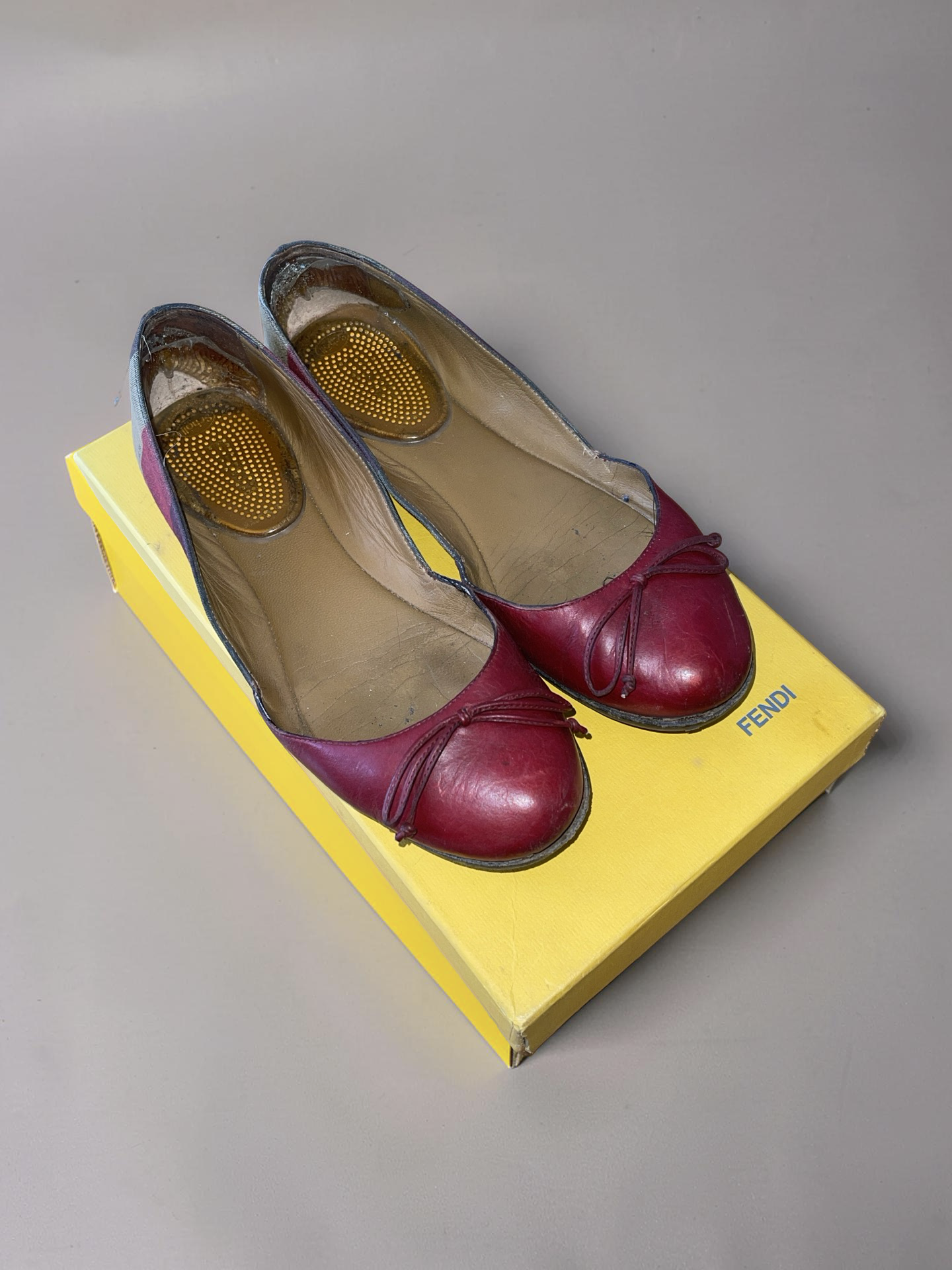 Fendi Ballerinas Bordeaux