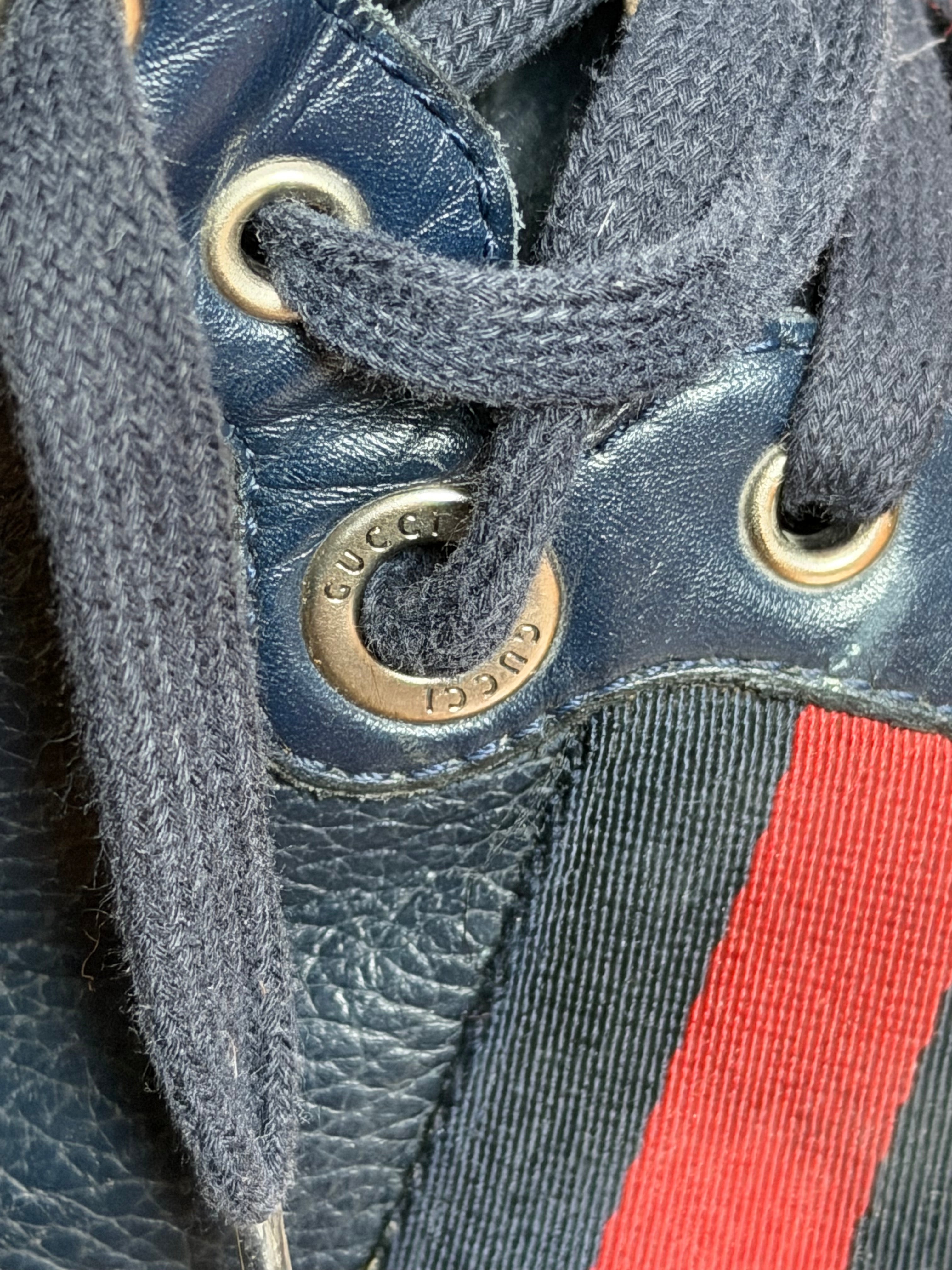 Gucci Blue Hightop shoes