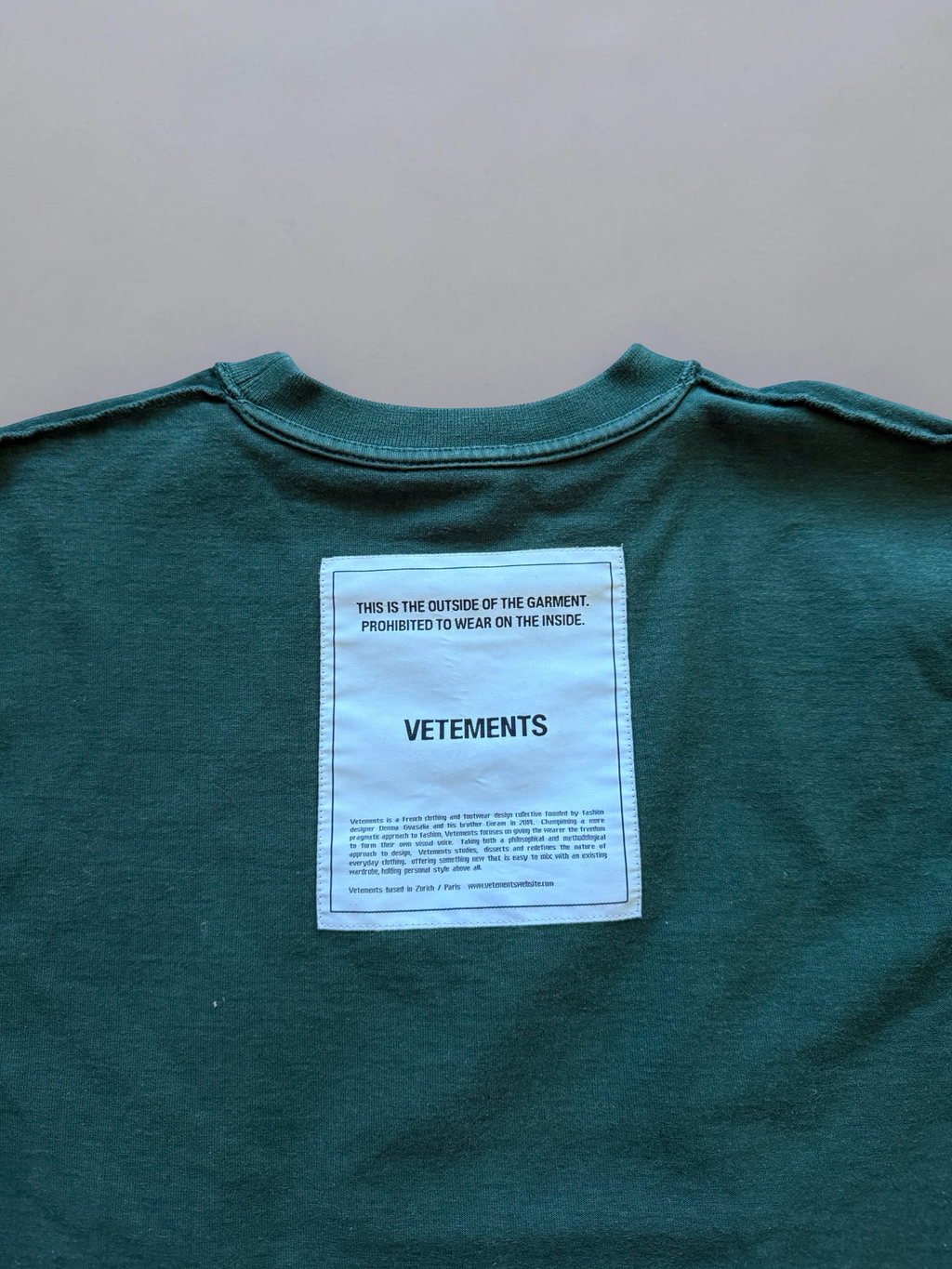 Vetements Demna Inside out T shirt